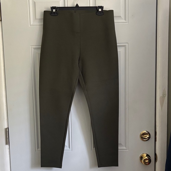 LOFT Pants - High-Rise Olive Green Ponte Leggings